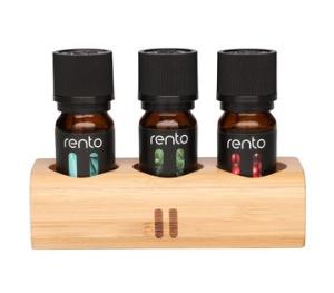 Zestaw esencji do sauny z uchwytem na ścianę - Rento - 3x10 ml